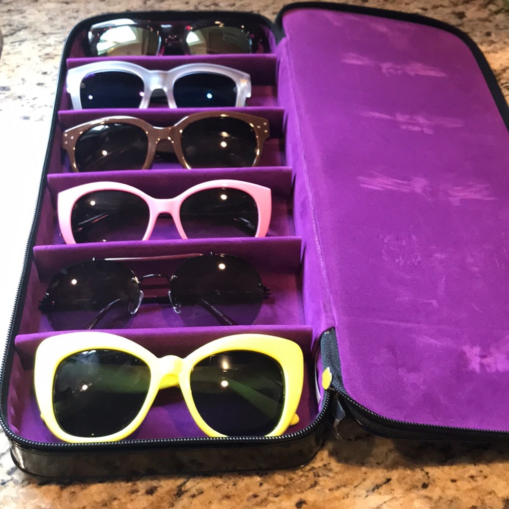 6 Pairs of NEW Perverse Sunglasses with case